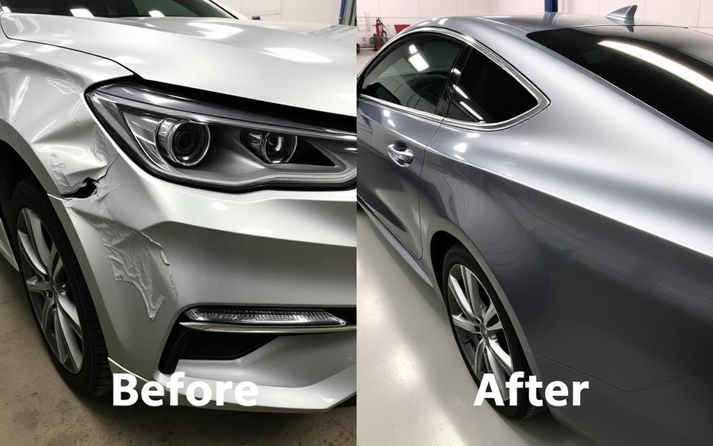 Before and After Auto Body Repair